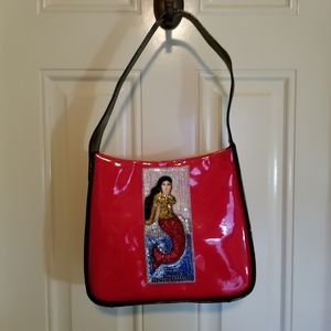 Vintage Art piece Mermaid purse.